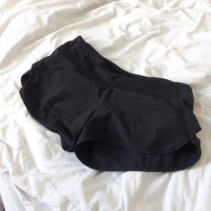 Lululemon Women Run Speed Up Shorts Black Size 6